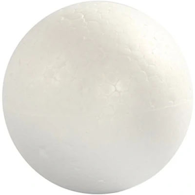 Afbeelding van Creotime Styropor model Ballen 8 Cm Wit 5 Stuks
