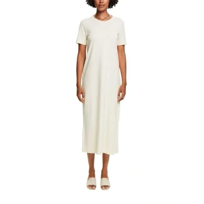 Afbeelding van Esprit Jerseyjurk, Dames, Maat: Medium, Cream beige