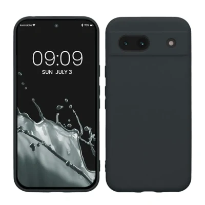 Afbeelding van kwmobile telefoonhoesje geschikt voor Google Pixel 8a Hoesje smartphone Precisie camera uitsnede In bosbesblauw