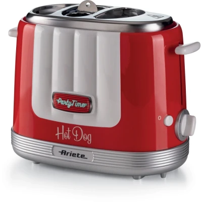 Afbeelding van Ariete 0206/00 50&#039;s Style Hotdog maker 650 Watt 2 Sleuven Rood