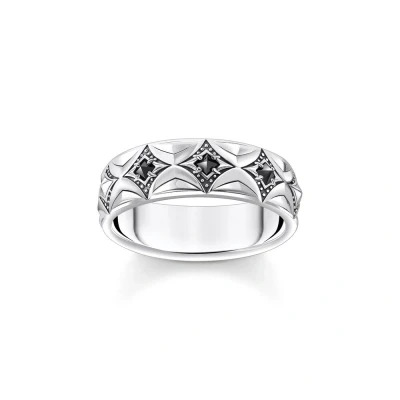 Afbeelding van Thomas Sabo TR2453 643 11 62 Ring Unisex 925er Zilver ringmaat