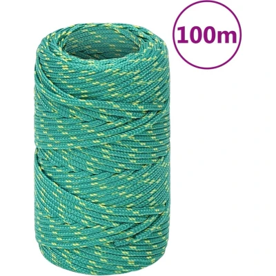 Afbeelding van vidaXL Boottouw 2 mm 100 m polypropyleen groen