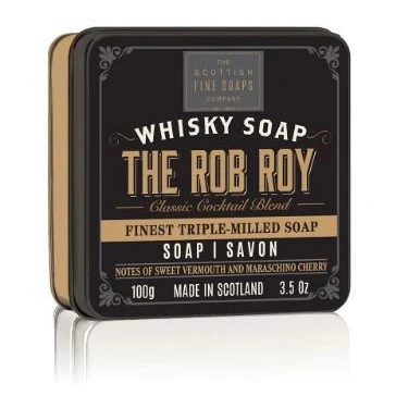 Afbeelding van Scottish Fine Soaps Soap In A Tin Whisky Cocktail The Rob Roy Zeep 100gr