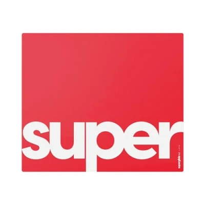 Afbeelding van Pulsar Superglide glazen gaming muismat v2 ALUMINO silicaatglas oppervlak antislip volledig gegoten siliconenrubber met hoge dichtheid 49 x 41,9 cm (XL, rood)