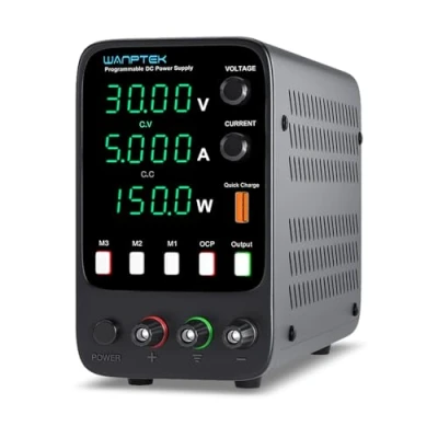 Afbeelding van WANPTEK POWER Laboratoriumvoeding (0 30V,0 5A),DC Labor Voeding met 3 groepen van gegevensopslag,hoge precisie 4 cijferige Led Display Gestabiliseerde Schakelende meerdere bescherming
