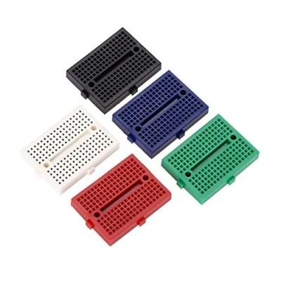 Afbeelding van Mini Broodplank, 5 stuks 170 Tie Points Breadboard, Solderless Prototype ABS Printplaat Set voor Arduino Proto Shield