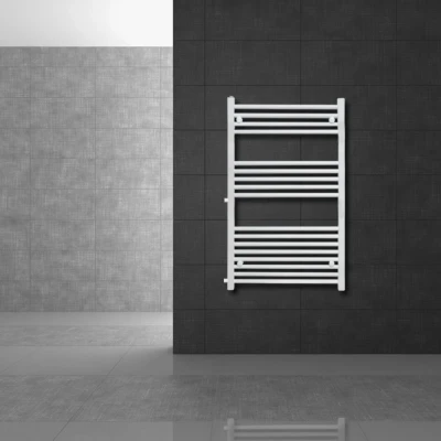 Afbeelding van Badkamer radiator Sahara (vervanging) 600x1200 mm wit recht met zij aansluiting
