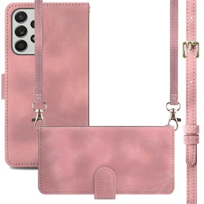 Afbeelding van Samsung Galaxy A53 Hoesje Kunstleder iMoshion Bookcase Roze Telefoonhoesje