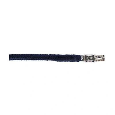 Afbeelding van Kerbl Touw Katoen met Paniekhaak Blauw 2m
