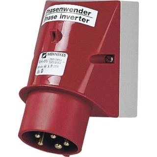 Afbeelding van Mennekes toestelcontactdoos 32a 5p 6h 400v ip44 fasenwisselaar 2478