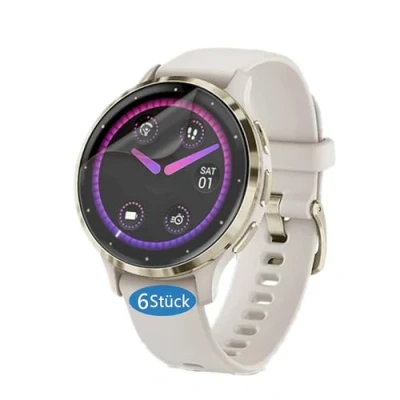 Afbeelding van Frgnie Beschermfolie compatibel met Garmin Venu 3S 41 mm smartwatch (6 stuks) flexibele TPU displaybeschermfolie