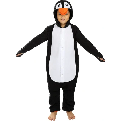 Afbeelding van FUNIDELIA Pinguin Onesie voor Kinderen Kostuum 135 152 cm