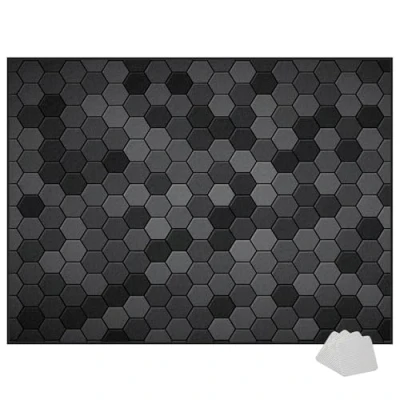 Afbeelding van Geluidsdichte drummat, 210 x 180 cm, antislip rechthoekige tapijten, professioneel tapijt voor drums en elektronische slaginstrumenten snare basdrum andere instrumenten