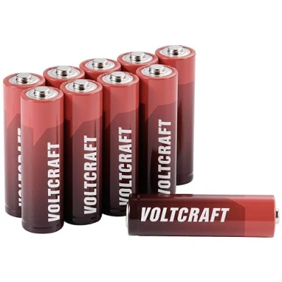 Afbeelding van VOLTCRAFT Industrial LR6 AA batterij (penlite) Alkaline 3000 mAh 1.5 V 10 stuk(s)