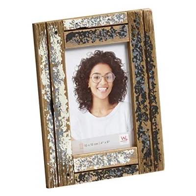 Afbeelding van walther design Fotolijst crème/blauw 10 x 15 cm Dupla YA015C