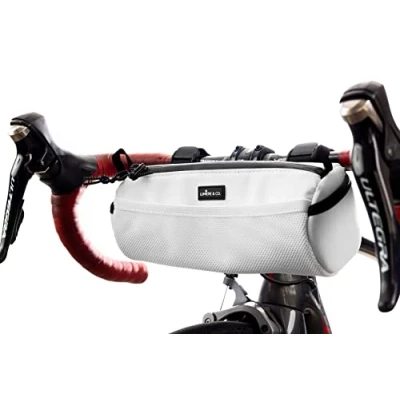 Afbeelding van Lumiere &amp; Co. Fietsstuur tas, voorfiets Fietstassen Stuur, Mountainbike opslag, Voorframe Fietsaccessoires, Fietstas voor fiets (wit), S