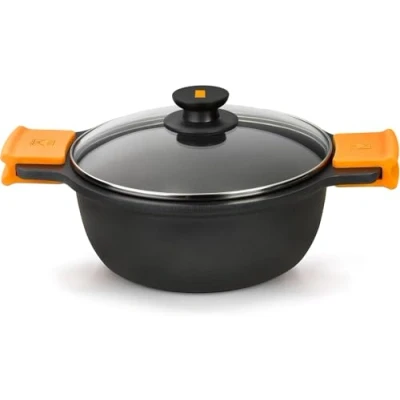Afbeelding van Kookpot BRA A270324 (24 cm) Zwart Metaal aluminium Gehard Gegoten Ø 24 cm 4 L