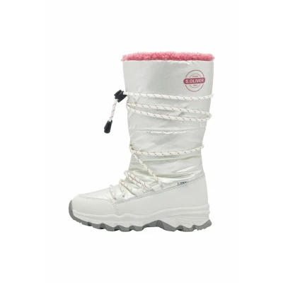 Afbeelding van s.Oliver Veterlaarzen voor kinderen, Maat: 39, Cream comb Textiel/ synthetisch