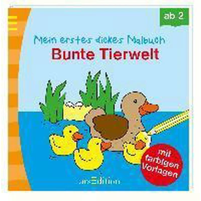 Afbeelding van Mein erstes dickes Malbuch Bunte Tierwelt