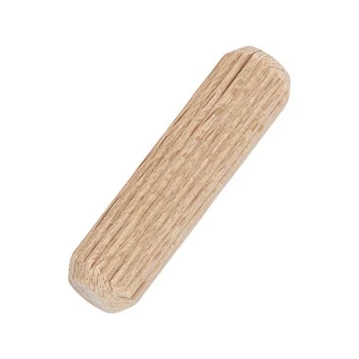 Afbeelding van Trend Beukenhouten pluggen, 50 stuks, 8 mm diameter x 30 lengte, gegroefd voor efficiënt lijmen van MDF en spaanplaatschrijnwerk, DWL/2/50