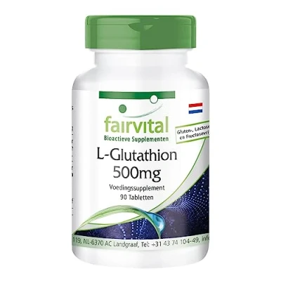 Afbeelding van Fairvital L glutathion 500mg HOOG GEDOSEERD &amp; GEREDUCEERD VEGAN 90 tabletten
