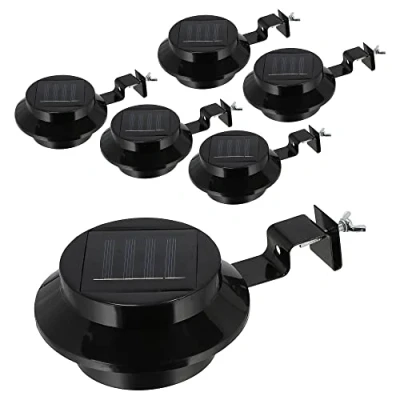 Afbeelding van Cepewa Solar dakgootverlichting set van 6 stuks, 12 x cm, kunststof ijzeren lamp, ledlamp, dakgootverlichting, outdoorlicht, 1