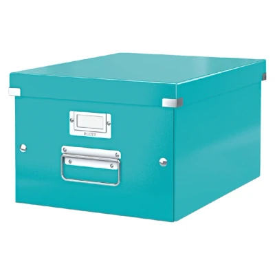 Afbeelding van Opbergbox Leitz WOW Click &amp; Store 281x200x370mm ijsblauw
