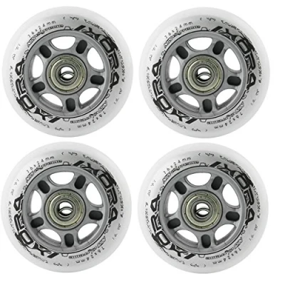 Afbeelding van Inlineskating PU 76mm/82A 4 stuks + lagers ABEC7 8 St. Nils