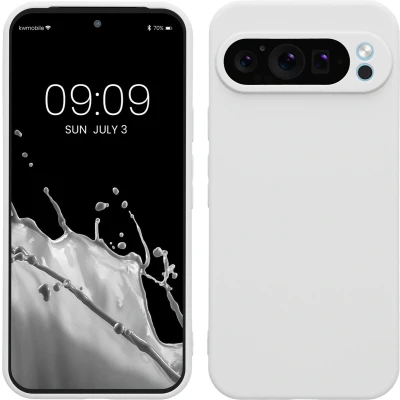 Afbeelding van kwmobile telefoonhoesje geschikt voor Google Pixel 9 Pro XL Hoesje smartphone Precisie camera uitsnede In mat wit