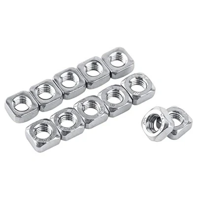 Afbeelding van RVS vierkante moeren M3 M4 M5 M6 M8 draadmoeren Machineschroefmoeren Bevestigingsgereedschap (M3 x 100 stuks)