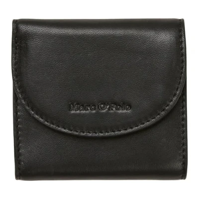 Afbeelding van Marc O&#039;Polo Leren Portemonnee Julle Combi Wallet Black Zwart