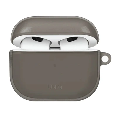 Afbeelding van Uniq Apple AirPods 3 (2021) hoesje Glase Case Zwart