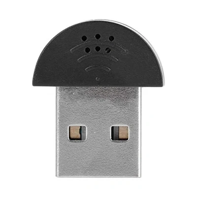 Afbeelding van Mini USB Microfoon 360 Omnidirectionele Plug and play voor Ruisonderdrukking pc Mac Skype/Chat/Opname Krachtige Microfoon(Zwart)