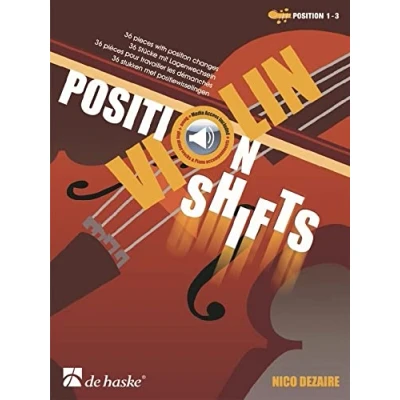 Afbeelding van De Haske Violin position Shifts 36 pieces with changes