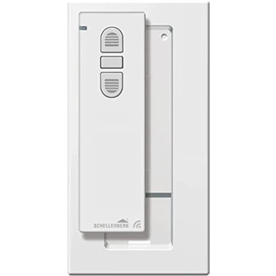 Afbeelding van Schellenberg Smart Home Draadloze handzender afstandsbediening voor rolluiken, licht &amp; stopcontacten apparaten Ready for Friends 1 kanaal/5 producten te leren / wit