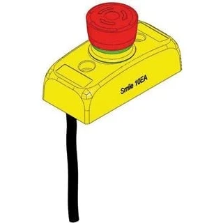 Afbeelding van Abb jokab noodstop met 1 meter kabel cat 4 pl e acc to en iso 13849 led informatie knop ip65 behuizing ip 67 2tla030051r0400