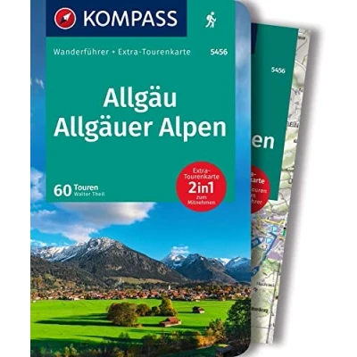 Afbeelding van KOMPASS Wanderführer Allgäu, Allgäuer Alpen, 60 Touren mit Extra Tourenkarte: GPS Daten zum Download: 5456