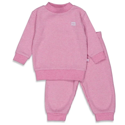 Afbeelding van Feetje Maat 92 Pyjama Basics Pink Melange