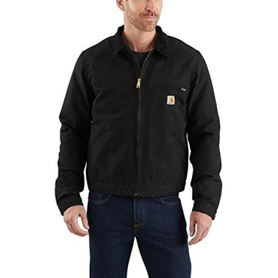 Afbeelding van Carhartt Men&#039;s Big Duck Detroit Jacket (Regular and &amp; Tall Sizes), Black, X Large/Tall