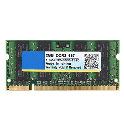 Afbeelding van 2 GB laptopgeheugen, DDR2 667 MHz 200Pin PC2 5300 laptopgeheugen voor Intel/AMD moederborden