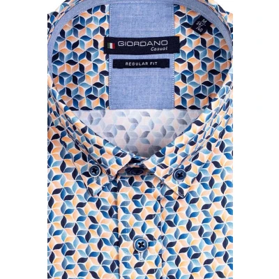 Afbeelding van Giordano casual overhemd geel