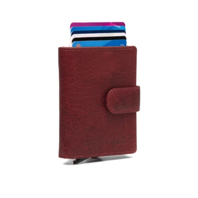 Afbeelding van The Chesterfield Brand Leren Portemonnee Rood Prague
