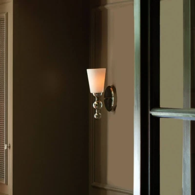 Afbeelding van HINKLEY Wandlamp Zelda nikkel