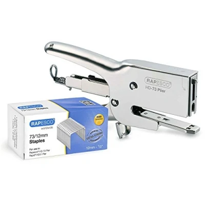Afbeelding van Rapesco 1306 Heavy Duty HD 73 Niettang en 2000 x 73/12 mm Nietjes, 70 Vel Nietcapaciteit, Chroom