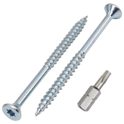 Afbeelding van SKIR&#039;CO (50 stuks) Verzinkte stalen houtschroeven 3,5 x 50 mm, Torx verzonken kopschroeven, spaanplaatschroeven, gedeeltelijk schroefdraad