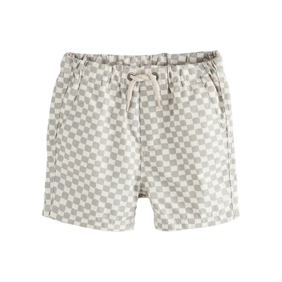 Afbeelding van Next PULL ON Regular FIT Shorts voor kinderen, Maat: 116, Neutral checkerboard