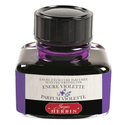 Afbeelding van Herbin 13777T Inktfles, geparfumeerd, Les Subles&quot;, ideaal voor schrijfveer en roller, 30 ml, 1 stuk, paars met viooltjesgeur