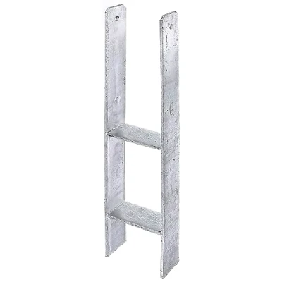Afbeelding van Alberts 213916 H staandersteun thermisch verzinkt vrije breedte 116 mm totale hoogte 800 materiaaldikte 6