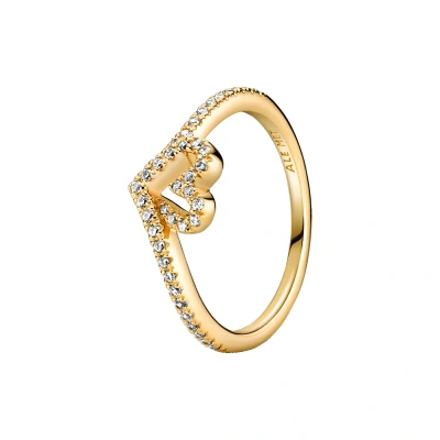 Afbeelding van Pandora 169302C01 Ring Wish Sparkling Heart zilver zirconia