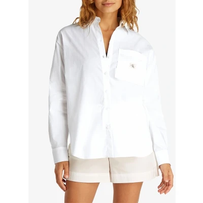 Afbeelding van NU 20% KORTING: Calvin Klein Overhemd met lange mouwen WOVEN LABEL RELAXED SHIRT